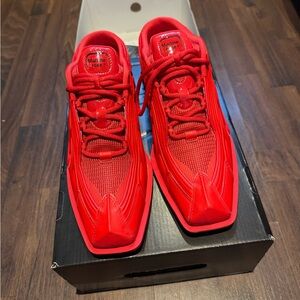 Nike Shox MR4 Mule in Fire Red and Black